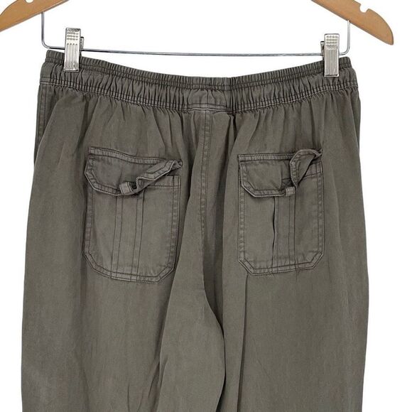 Thread + Supply Women's Lyocell Ruched Jogger Sweatpants Slate Green Medium - Picture 4 of 9